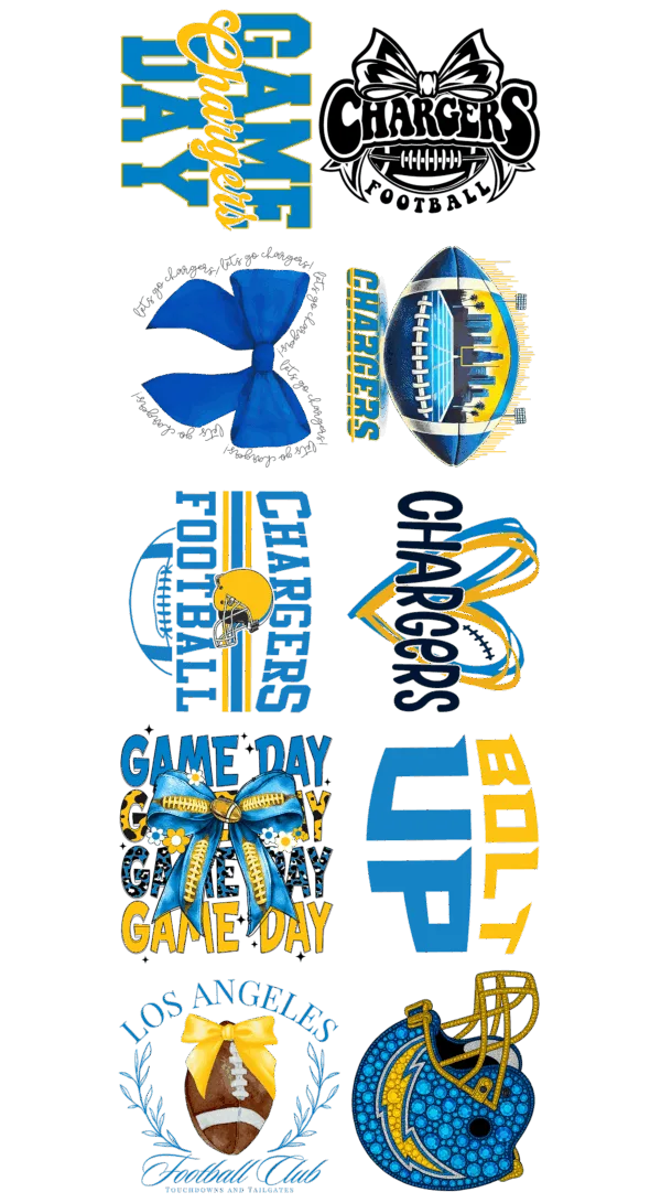 Pre-Made Chargers gang 22x60