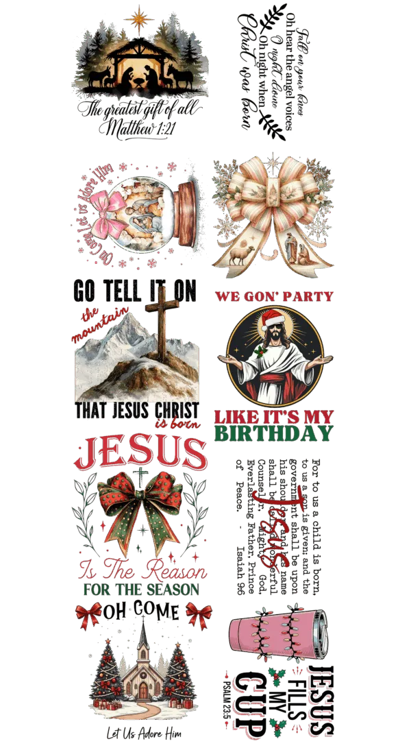 Pre-Made Christian Christmas gang 22x60