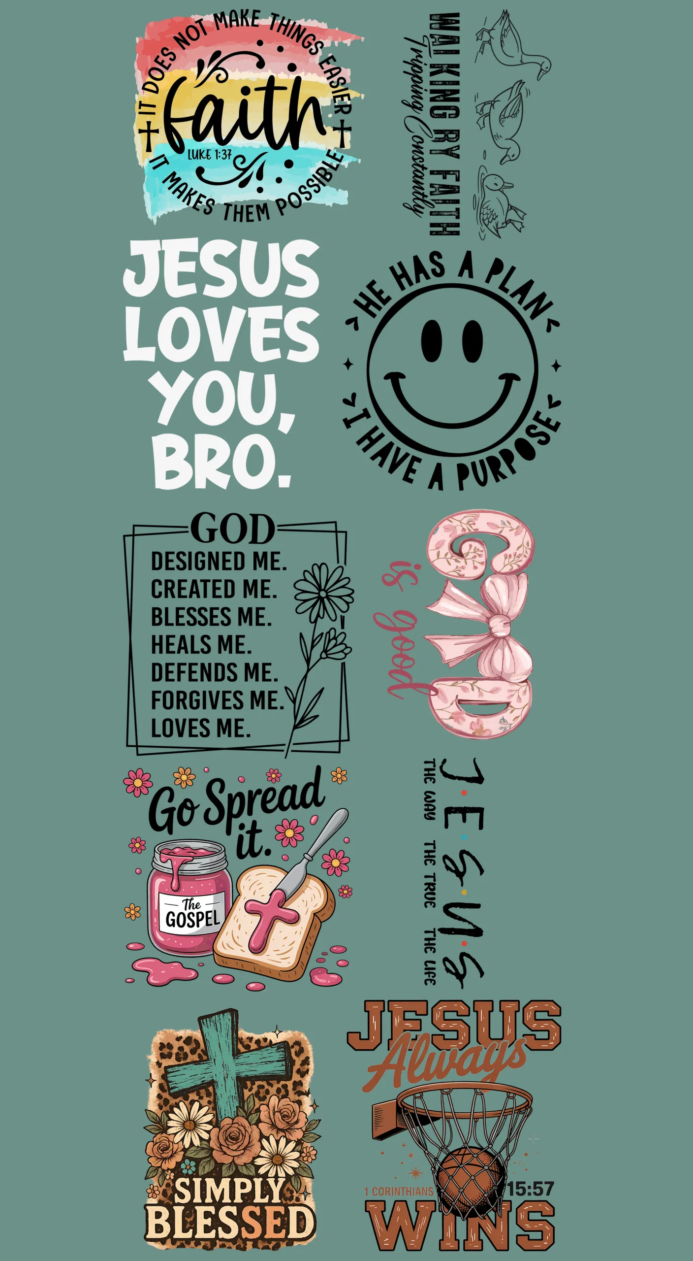 Pre-Made Faith gang 22x60