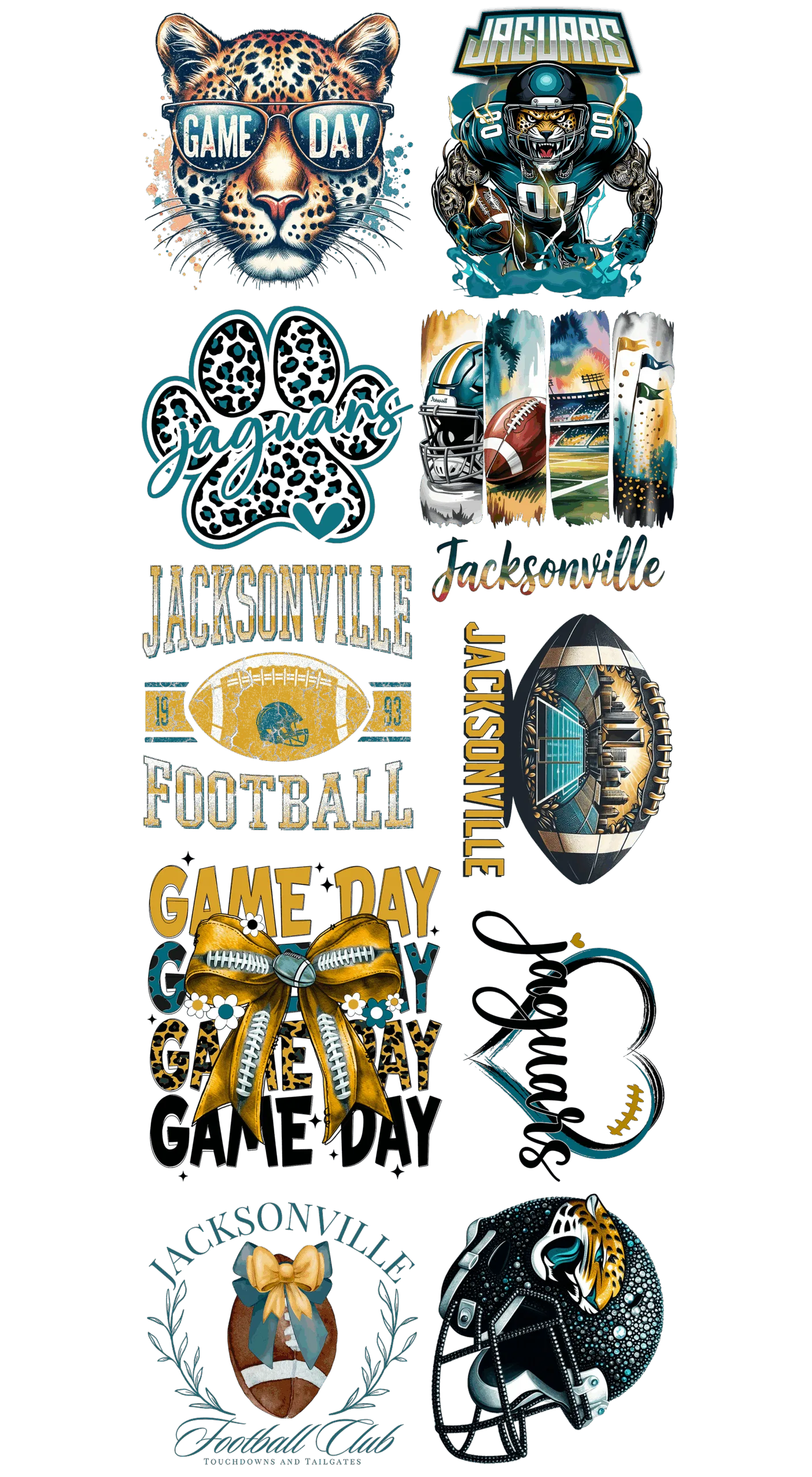 Pre-Made Jaguars gang 22x60