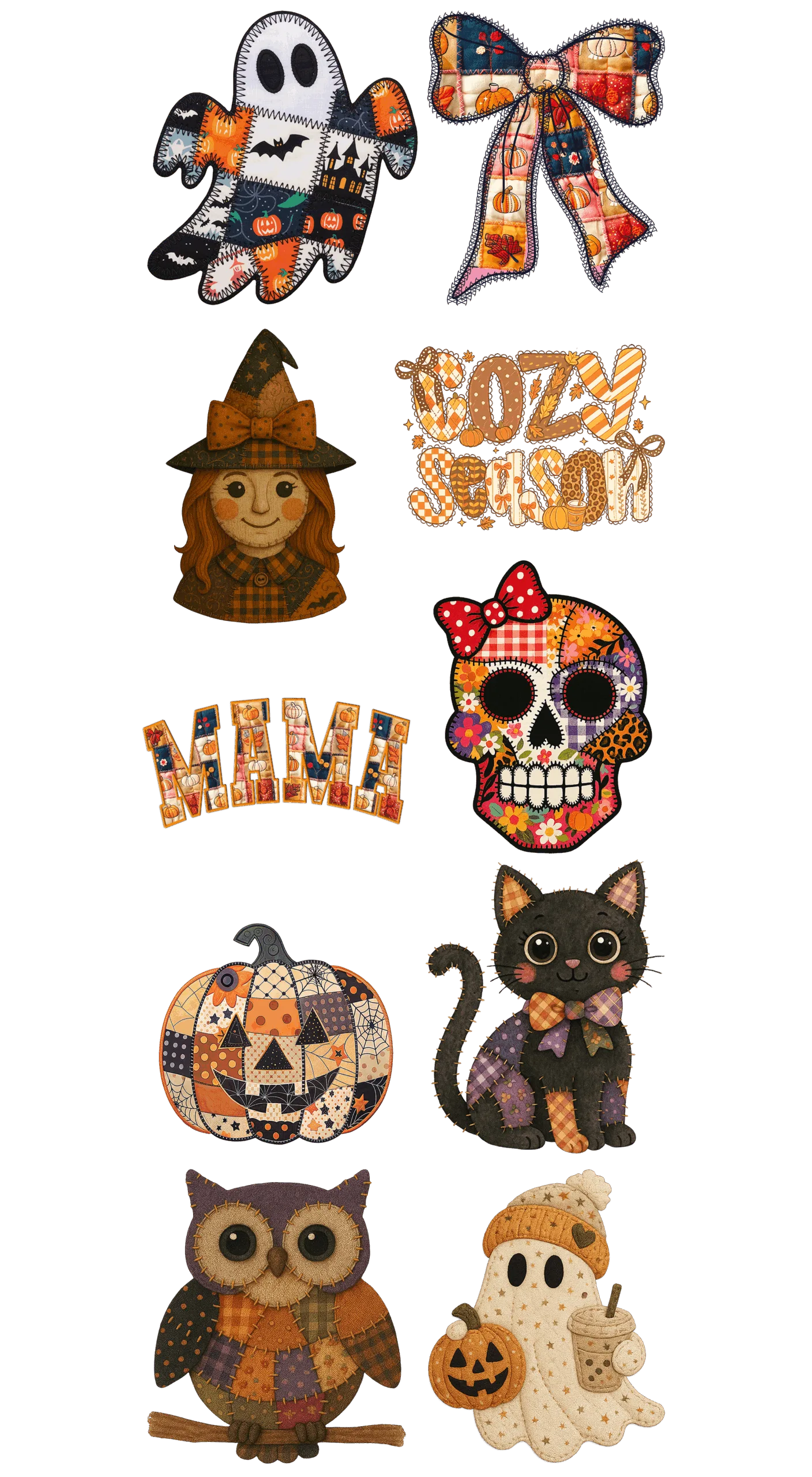 Pre-Made Patchwork Fall gang 22x60