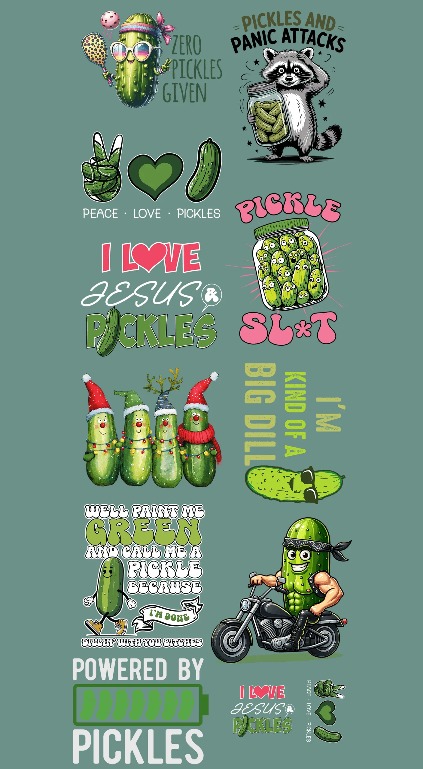 Pre-Made Pickle gang 22x60