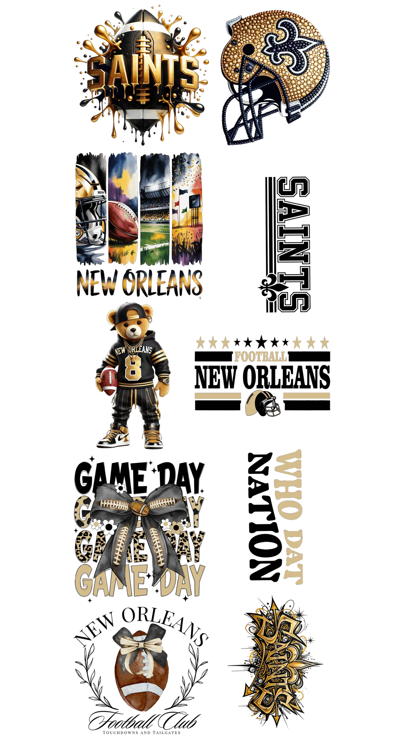 Pre-Made Saints gang 22x60