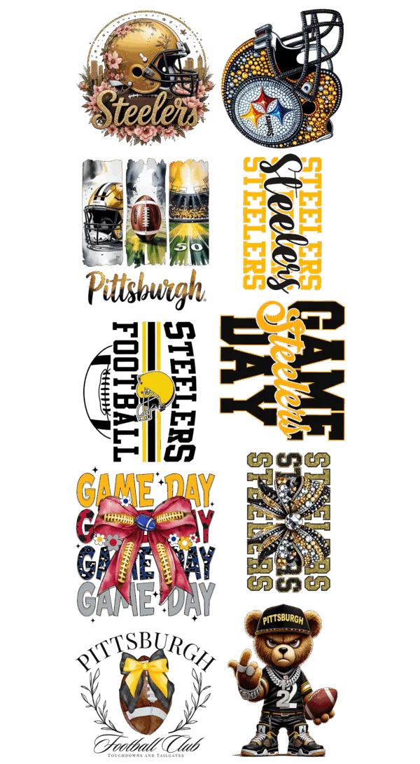 Pre-Made Steelers gang 22x60