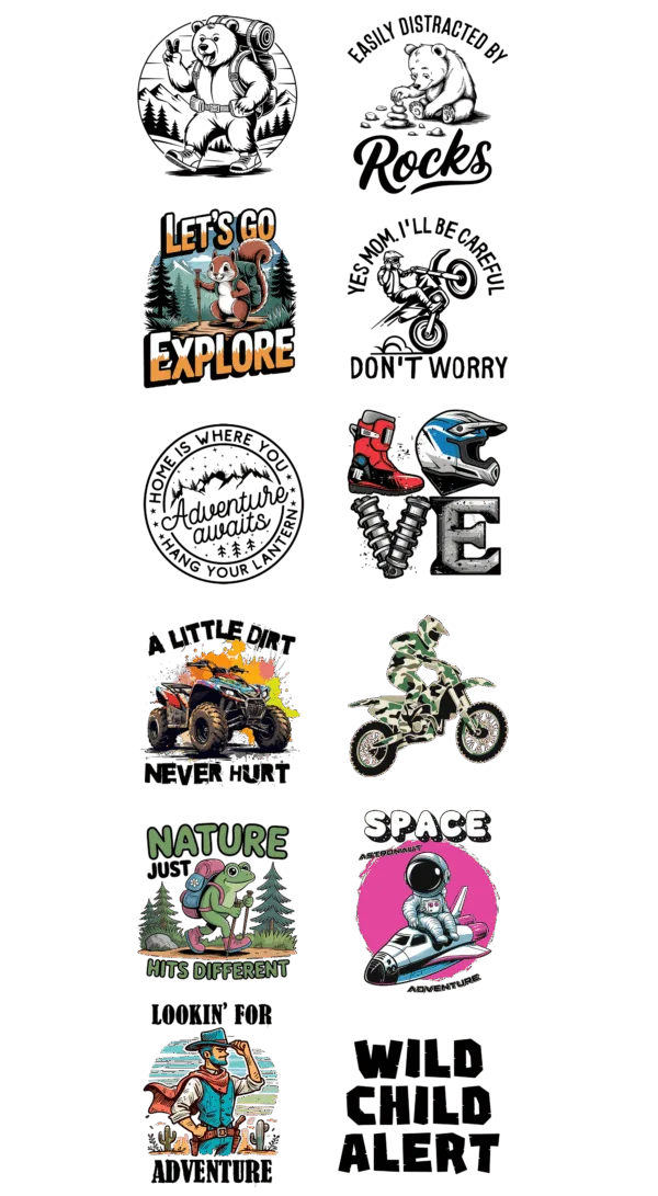 Pre-Made Youth Outdoor Adventure gang 22x60