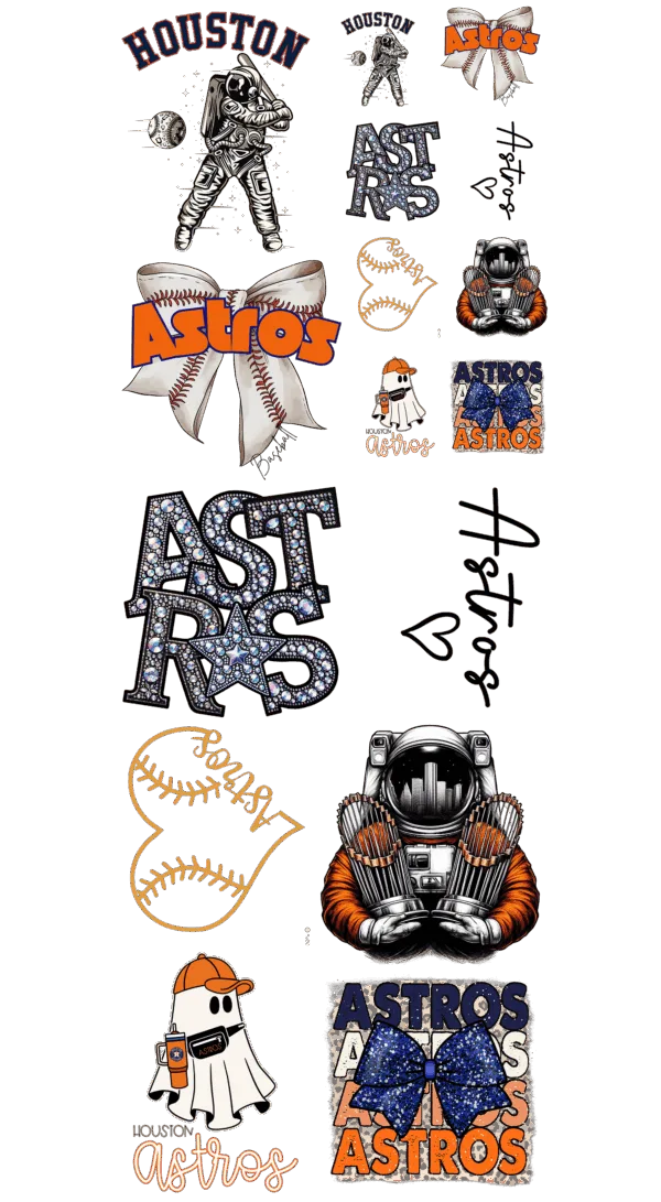 Pre-Made Astros gang 22x60