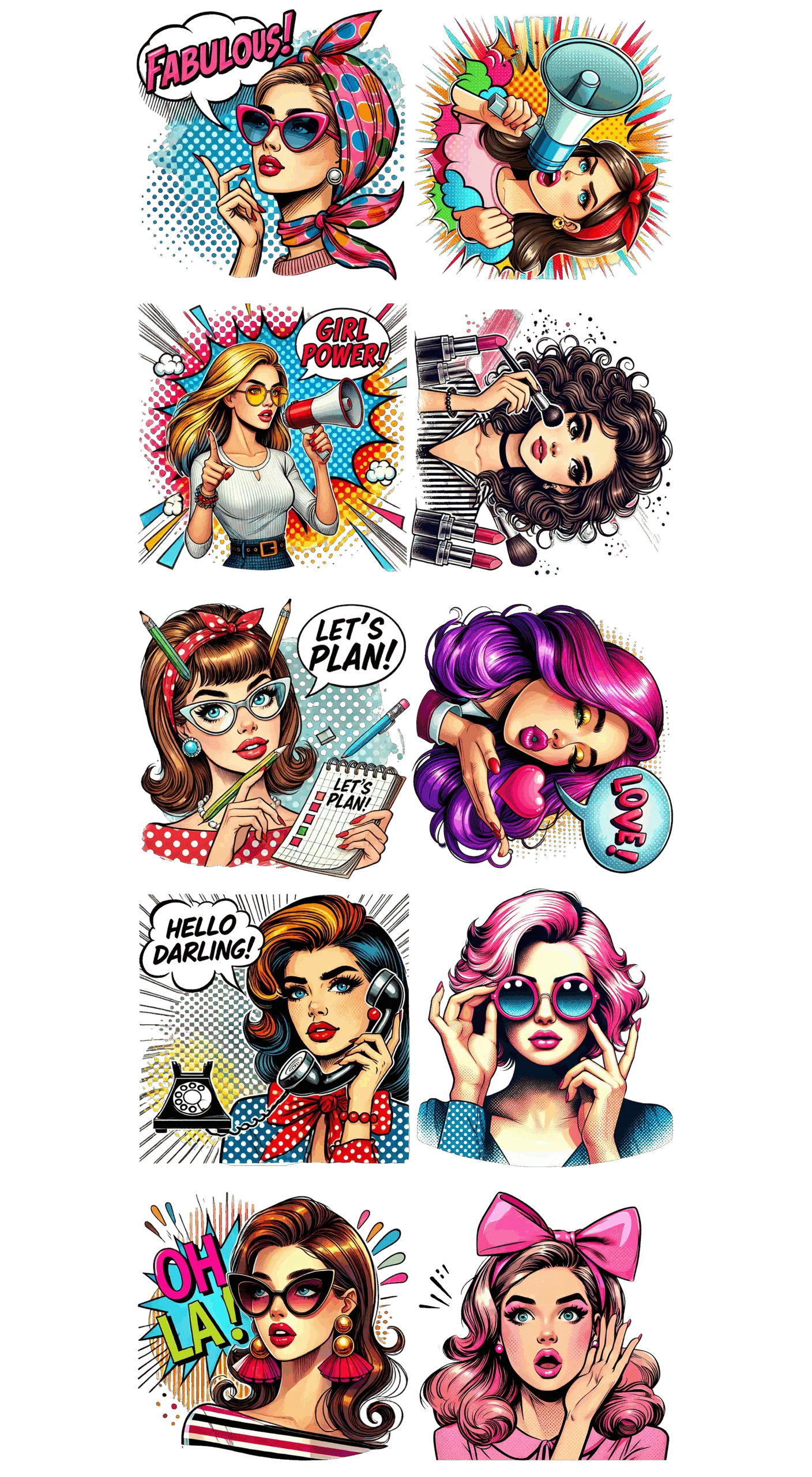 Pre-Made Pop Art gang 22x60