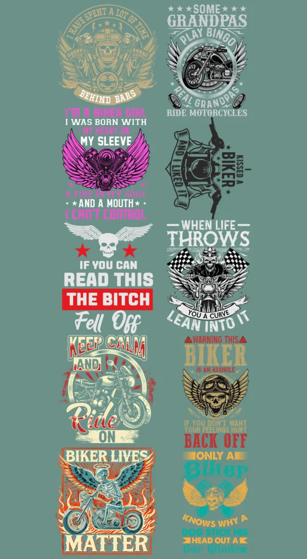 Pre-Made Biker gang 22x60