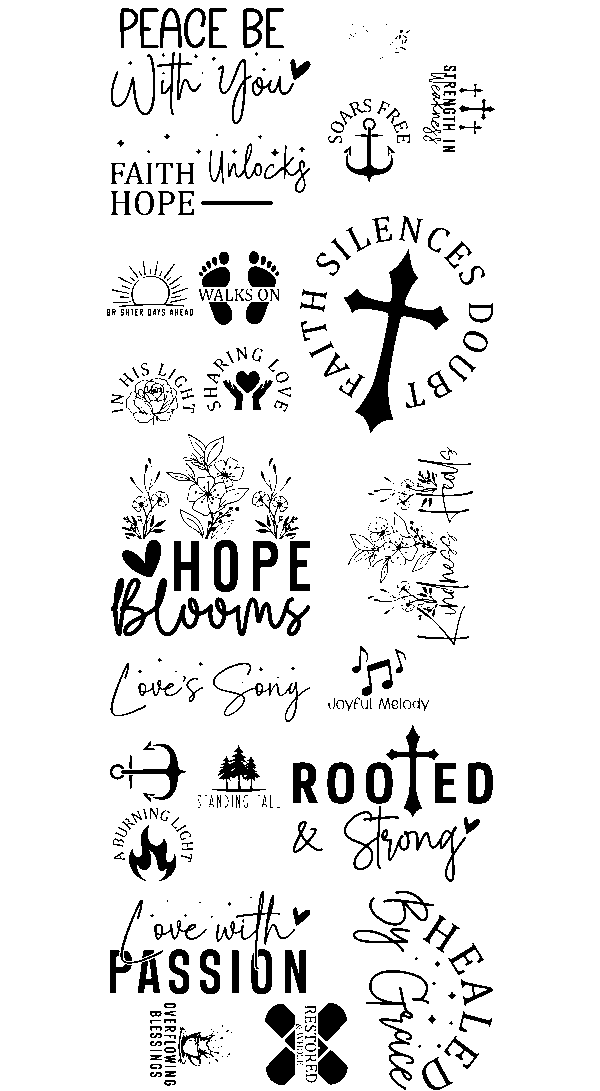 Pre-Made Faith with sleeves Gang 22x60