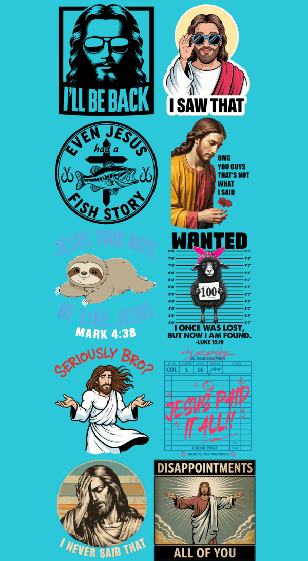 Pre-Made Funny Faith Gang 22x60