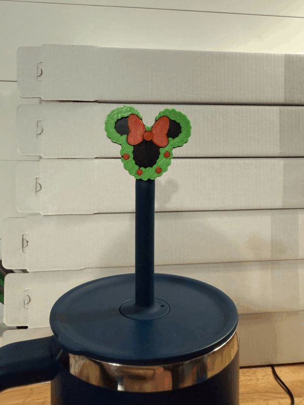Wreath Mouse Topper (stanley size)