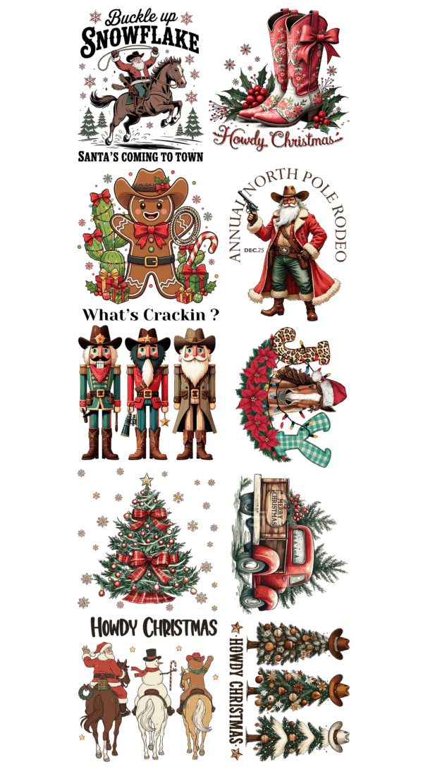 Pre-Made Country Christmas Gang 22x60