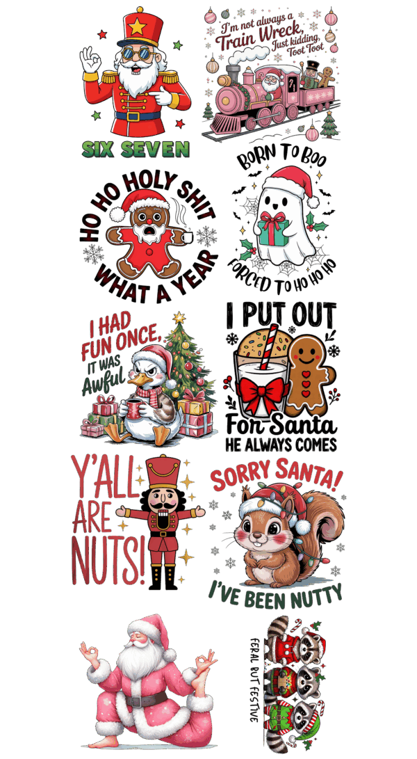 Pre-Made Funny Christmas 2 Gang 22x60