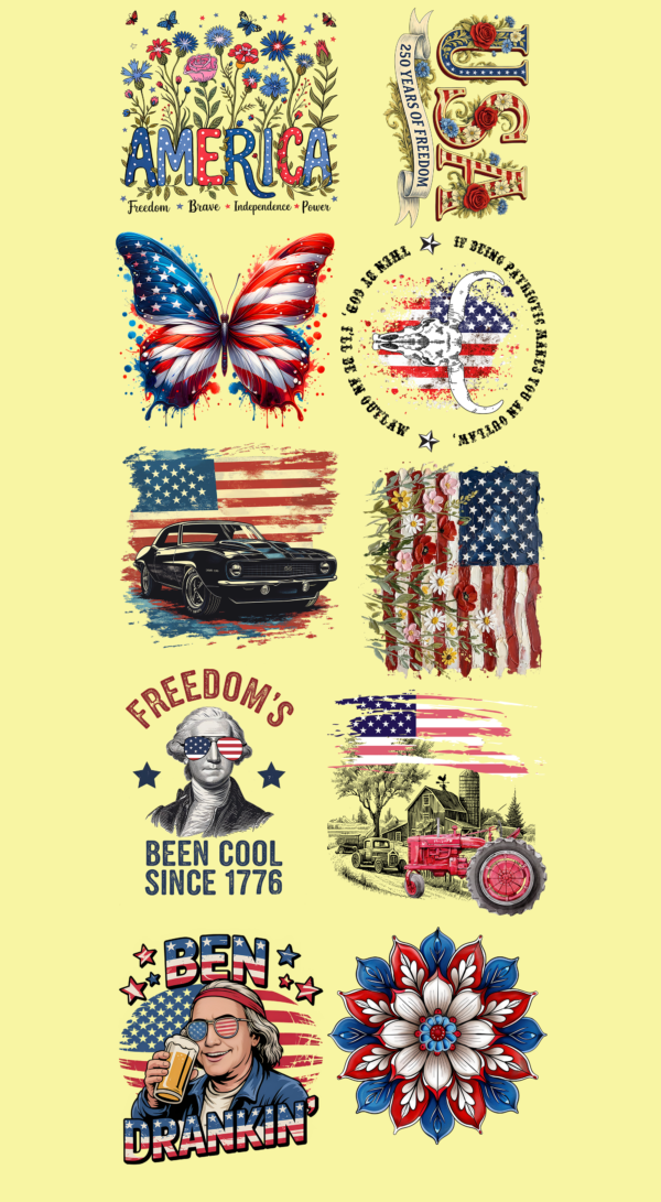 Pre-Made American Pride Gang 22x60