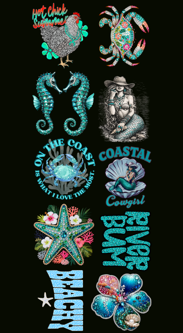 Pre-Made Turquoise Summer Gang 22x60